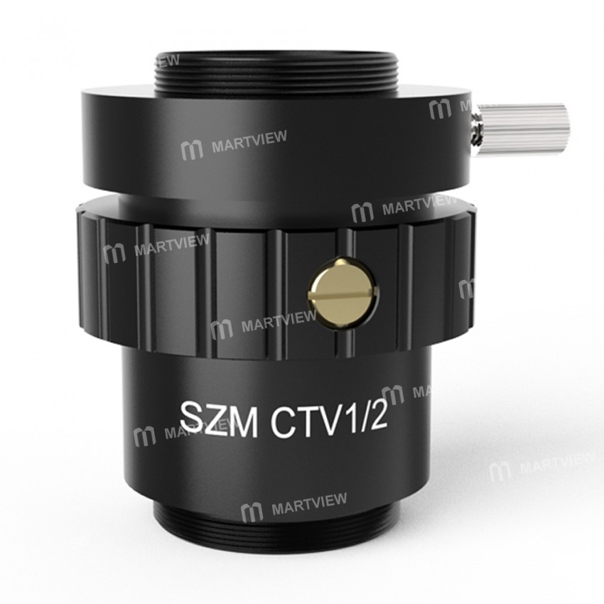 SZMCTV 1/3 1/2 0.5X C-Mount Adapter Lens for Trinocular Stereo Microscope CTV CCD USB Camera