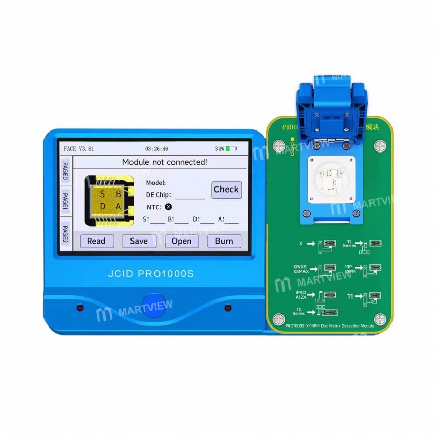 JCID PRO1000S Face Lattice Detection Module for iPhone X to 13Pro Max