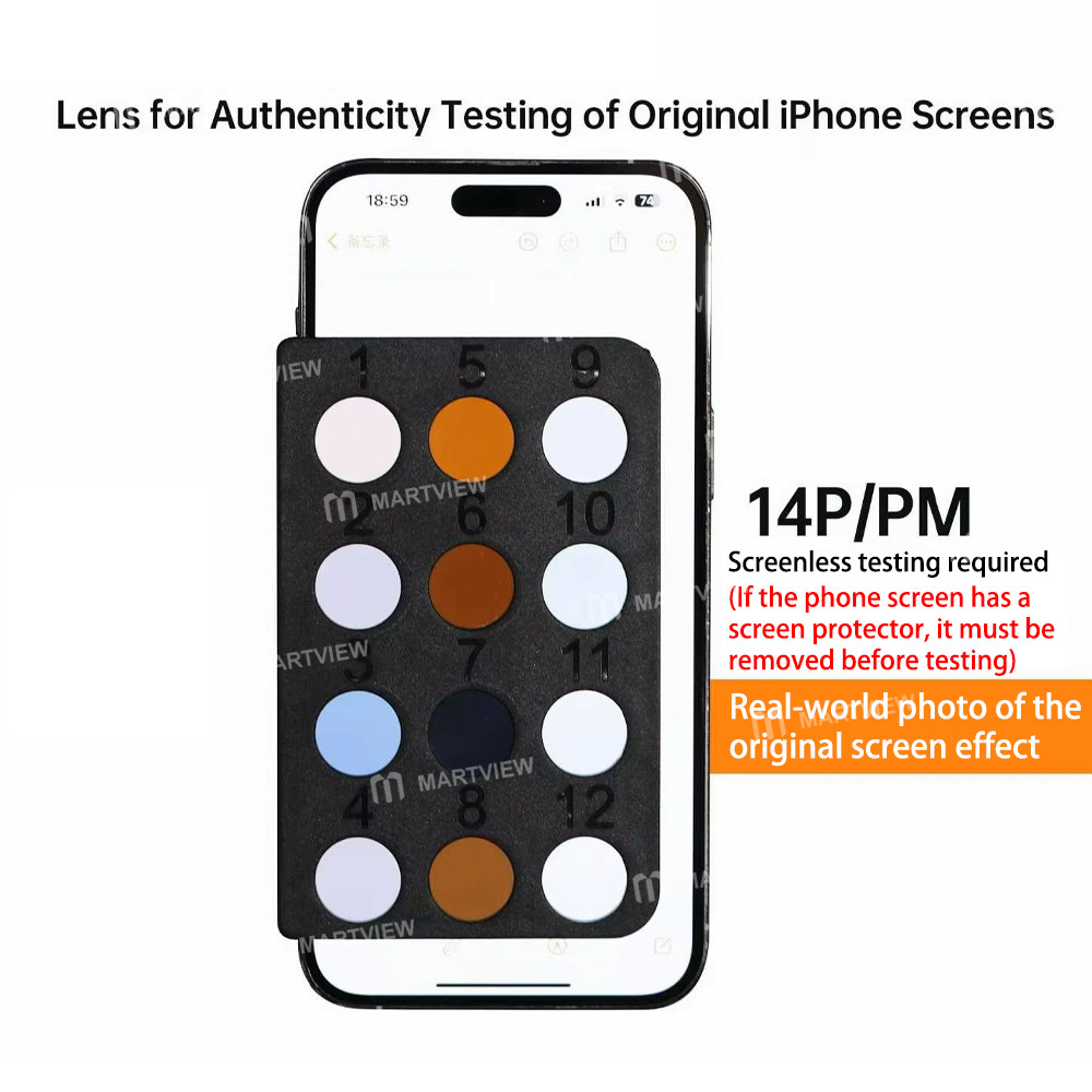 ycs mryang-lens-for-authenticity-testing-of-iphone-12-17pm-original-screen-4