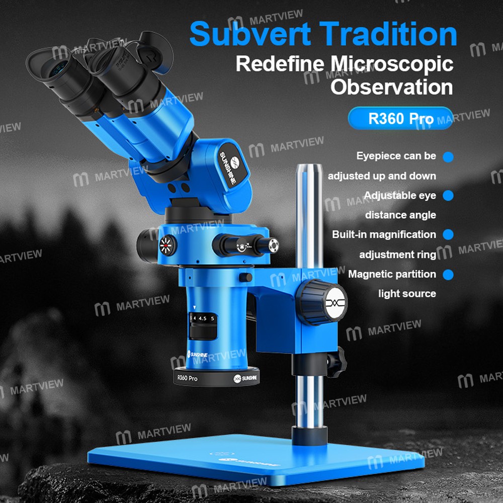 sunshine r360-pro-7x-45x-foldable-rotatable-eye-distance-adjustment-integrated-microscope-7