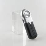 16X 30mm LED Illuminated Magnifier Magnifying Glass Loupe Folding Stand Handheld Portable Pocket