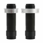 Continuous Zoom High Coverage Distance C Mount Lens 1X - 100X 15:1 for CCD CMOS Industry Industrial