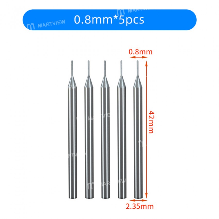 0.2/0.6/0.8/2.5/4/8mm Grinding Head for MaAnt D1/SG-02 Grinding Polishing Pen - 5Pcs
