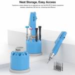 relife t01-25-hole-multi-functional-360-rotation-storage-organizer-for-relife-e2-electric-screwdrive