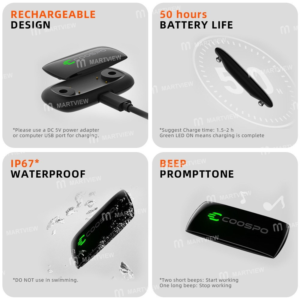 coospo h9z-heart-rate-monitor-chest-strap-real-time-4