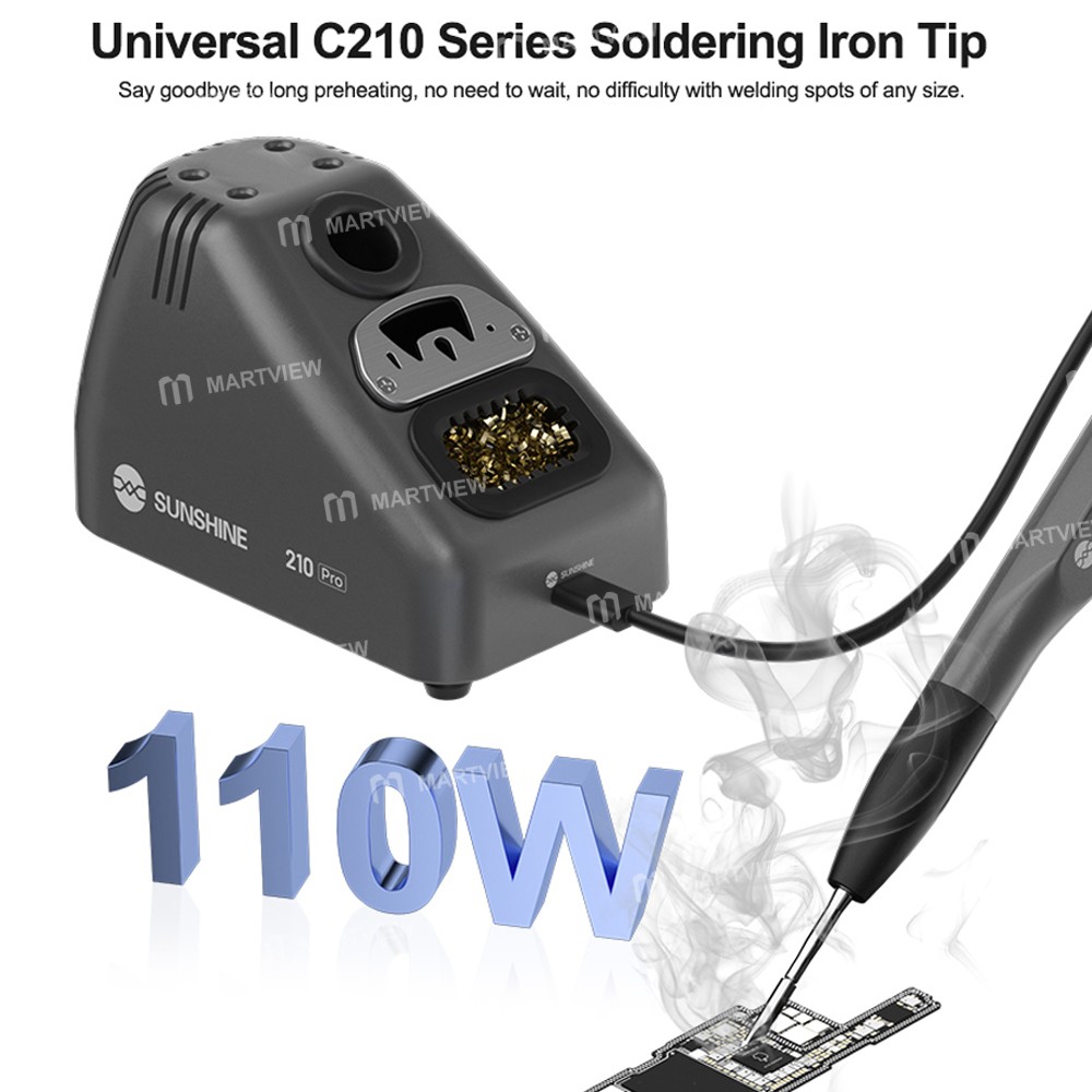 sunshine s210-pro-110w-portable-led-smart-universal-c210-series-electric-soldering-iron-7