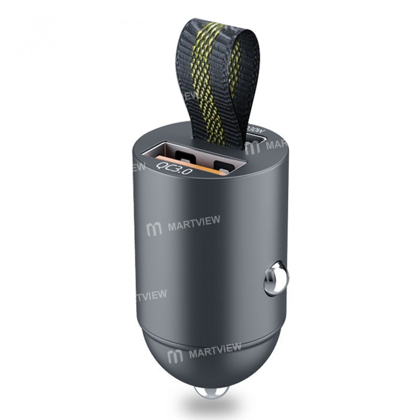 dual usb-qc30pd30w-mini-fast-charging-car-cigarette-light-charger-1