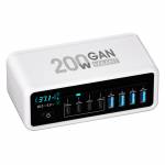 maant mt-p200-200w-gan-nitride-intelligent-digital-display-multi-port-desktop-charging-station-2