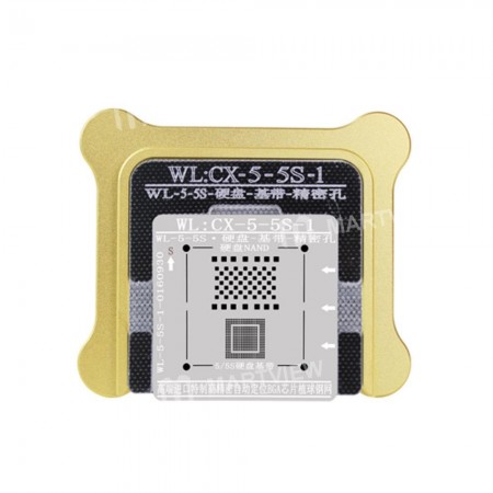 WL High-Quality NAND Baseband IC Chip BGA Reballing Stencil Plant Tin Steel Net with Fixed Plate and Holder for iPhone 5 5S