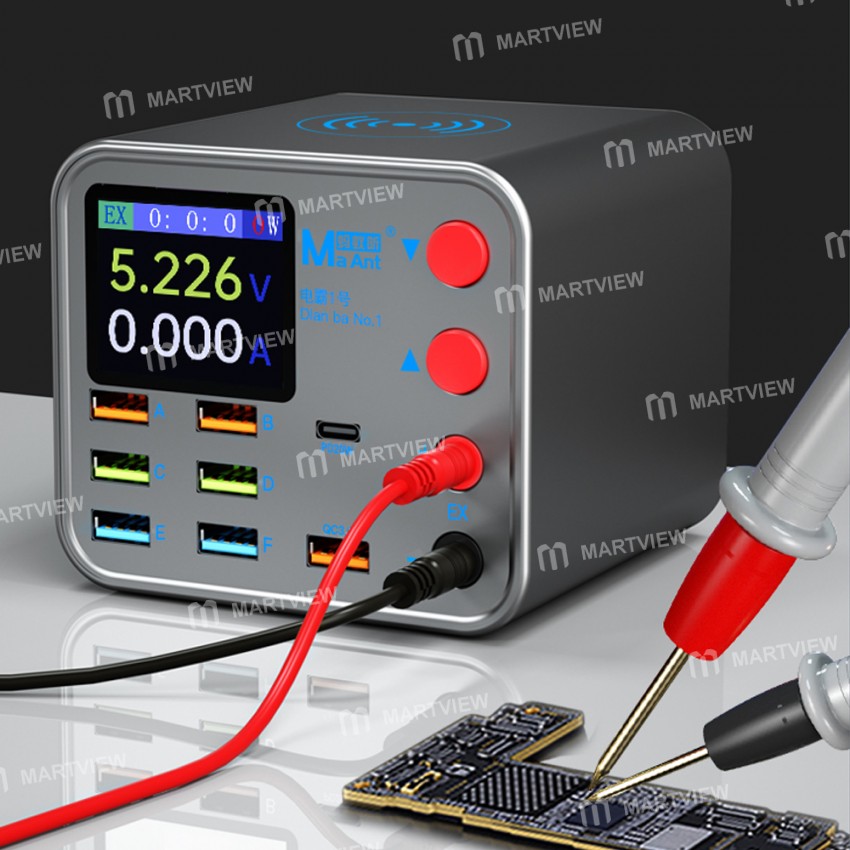 MaAnt DianBa No.1 Multi-function 8-Port PD Charger for Mobile Phone Current Data Line Detection