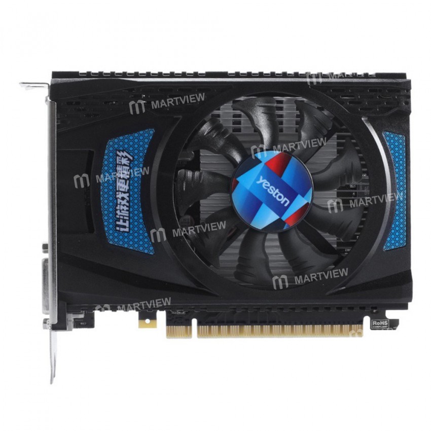 Yeston RX550 4G D5 4GB / GDDR5 / 128bit Memory Gaming Graphic Card with DP+HD+DVI-D Output Ports