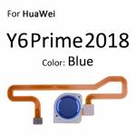 Replacement home button key fingerprint sensor scanner connector flex cable for Huawei y6 prime 2018