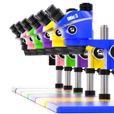 Mechanic iMic 3 7-50X Synchronous Zoom Trinocular Stereo Microscope with Big Aluminum Alloy Base (Pre Order 3-5 Days)