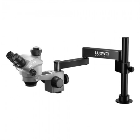 Luowei WCI3 7-50X Column Swing Arm HD Continuous Zoom Trinocular Microscope
