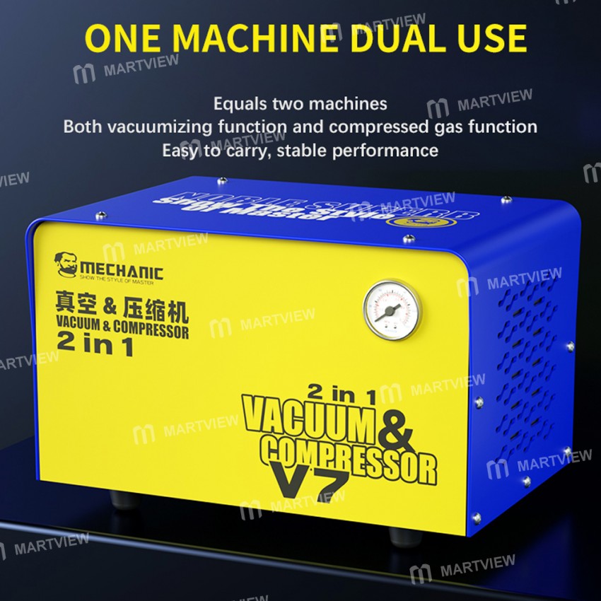 mechanic imark-xr-laminating-debubbling-machine-with-v7-vacuum-compressor-for-phone-screen-repair-8
