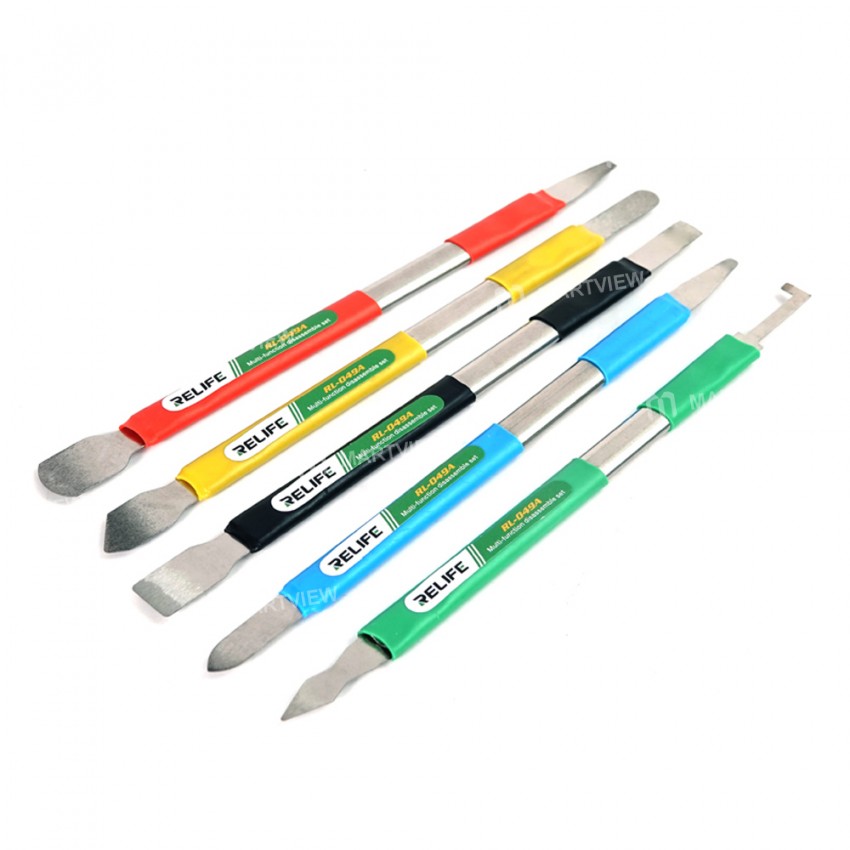 Relife RL-049A Anti Static Double-Headed Machine Rubber Lever Tin Scraper Mobile Phone Removing Glue