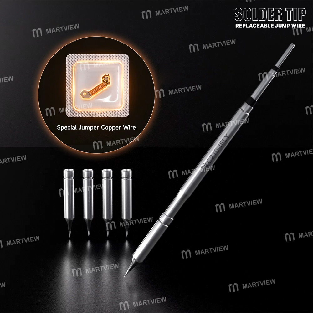 mechanic c210-ifly-motherboard-flying-wire-replaceable-soldering-iron-tip-with-5pcs-ultra-sharp-need