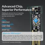 Orico MM2C3-G2 USB3.1 Gen2 Type-C 10Gbps M.2 NVMe / SATA Solid State Drive Enclosure