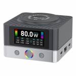 relife q7-80w-6-port-large-size-hd-color-screen-intelligent-charger-with-15w-wireless-charging-1