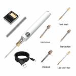 Portable Adjustable Temperature U5V8W USB Soldering Iron with Soldering Stand Holder