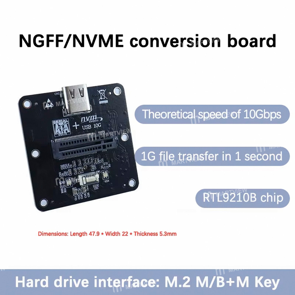 m2 nvme-ngff-to-type-c-usb-31-10gbps-expansion-board-for-file-transfer-6