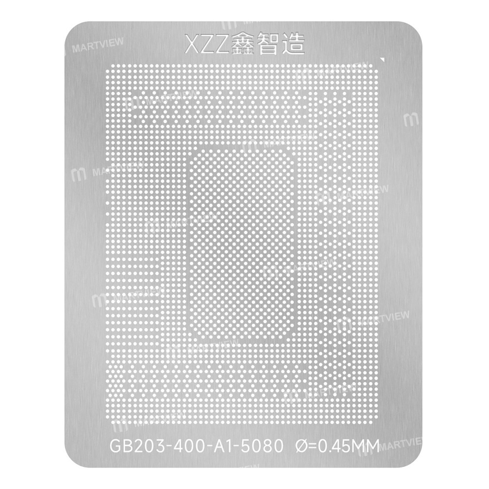 xzz 045mm-graphics-card-bga-reballing-stencil-platform-set-for-nvidia-geforce-rtx-5080-gb203-400-a1-