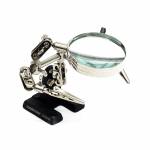 168Z Magnifying Glass with 2 Auxiliary Clip Magnifier for Mobile Phone Repair Tool