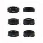 0.3X 0.35X 0.5X 0.75X 2X 1X Barlow Auxiliary Objective Glass Lens Set for Industrial Microscope Came