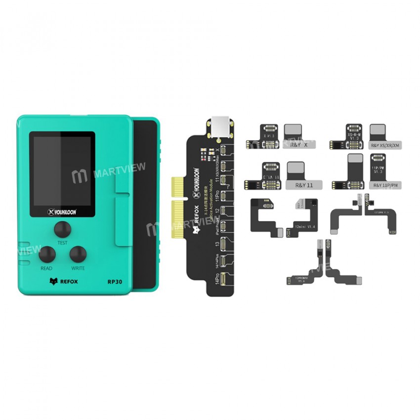 refox rp30-dot-matrix-read-write-face-id-battery-repair-flex-cables-for-iphone-x-to-13pro-max-9
