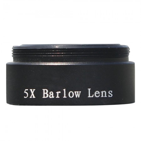 5X Barlow Lens for Any M28X0.6 Thread 1.25-inch Astronomy Telescope Eyepiece or Camera Adapter