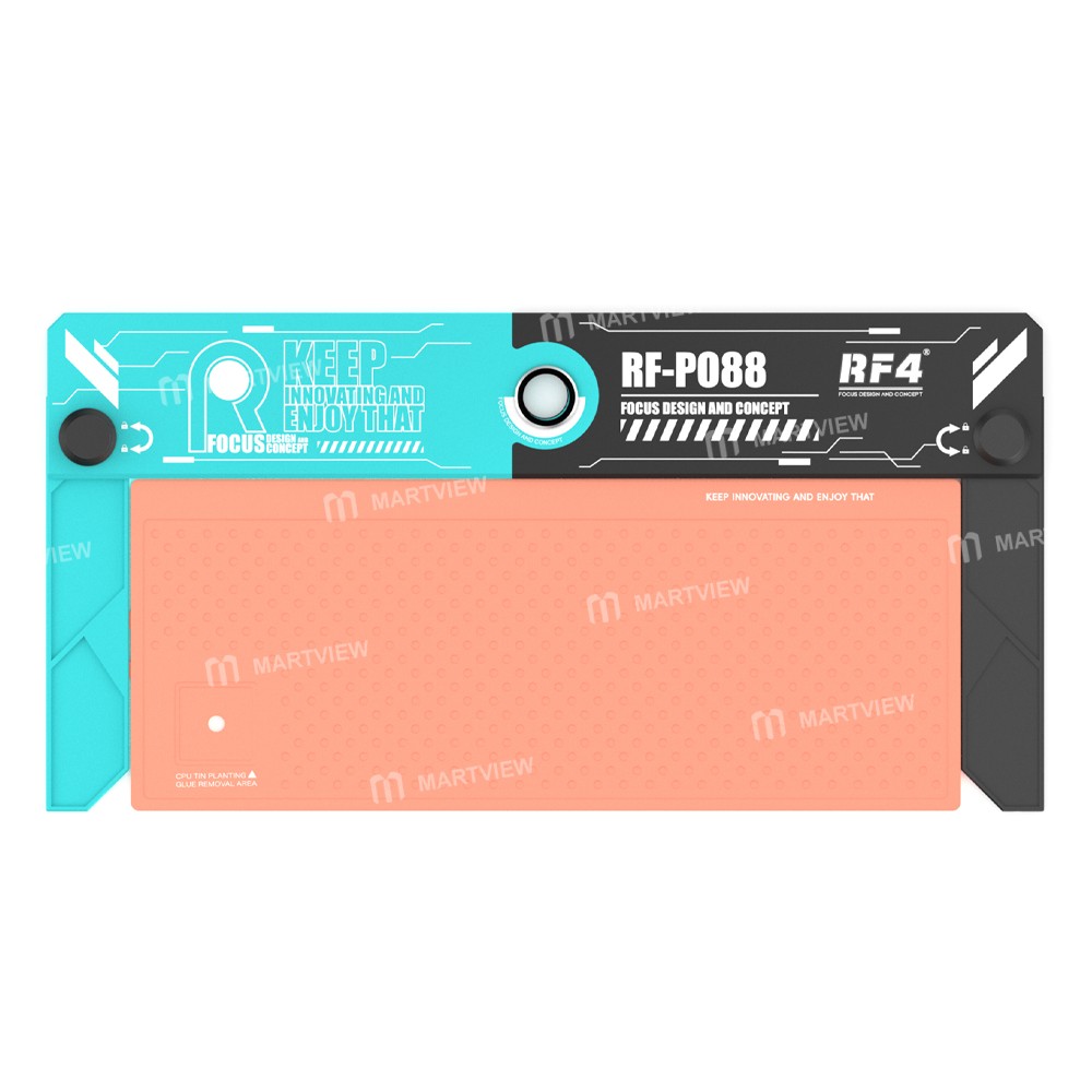 rf4 rf-po88-60x30cm-microscope-pcb-welding-repair-aluminum-alloy-base-with-silicone-mat-2