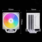 snowman mx96-v3-argb-6-heatpipe-cpu-tower-air-cooled-radiator-for-intel-lga1851-amd-am5-10