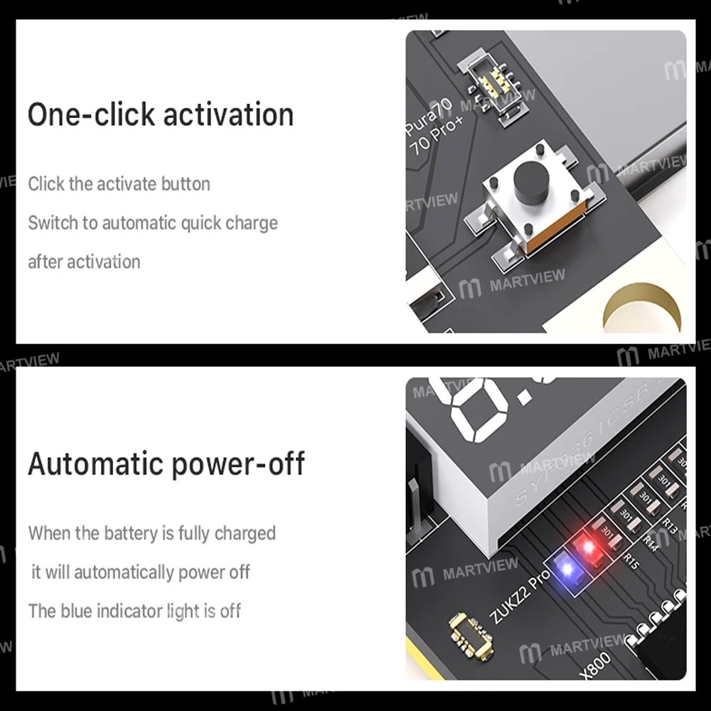 mechanic max28-battery-activation-detection-board-for-iphone-6-to-16pro-max-android-7