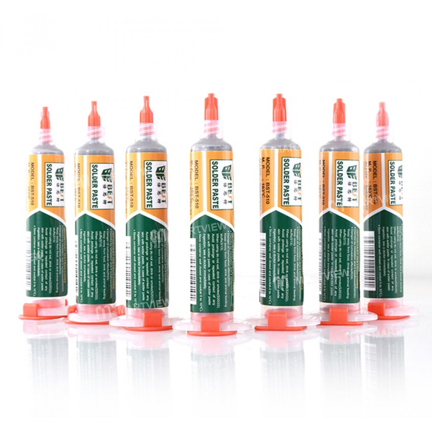 BST-510 10cc Melting Point 183? Flux Soldering Paste with Syringe - 1Pcs