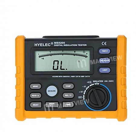 PEAKMETER MS5205 Digital Insulation Resistance Meter Multimeter Megohm Tester