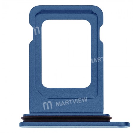 Replacement single sim card tray for iPhone 13 13 mini blue