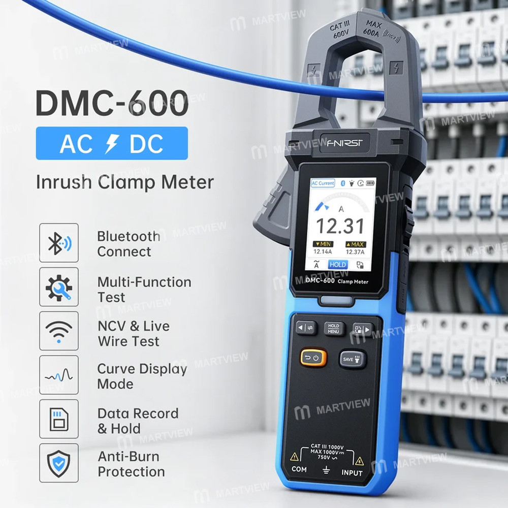 fnirsi dmc-600-dmc-600a-smart-digital-burn-proof-high-precision-current-clamp-multimeter-2