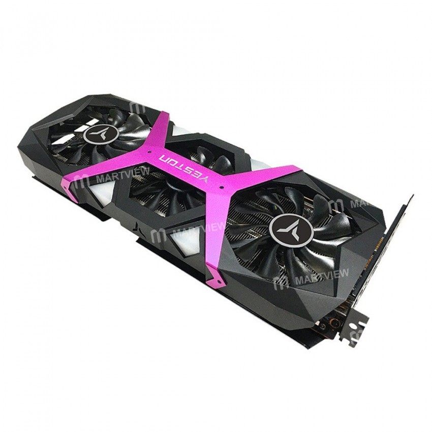 Yeston RX6600XT 8G / 128bit / GDDR6 PA Gaming Graphics Card with 3 Large Size Fans and Breathing Lig