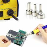 Baku 601D 500W 110V 220V LED Digital Display 2 in 1 Hot Air SMD Rework Station Soldering Iron Heat G