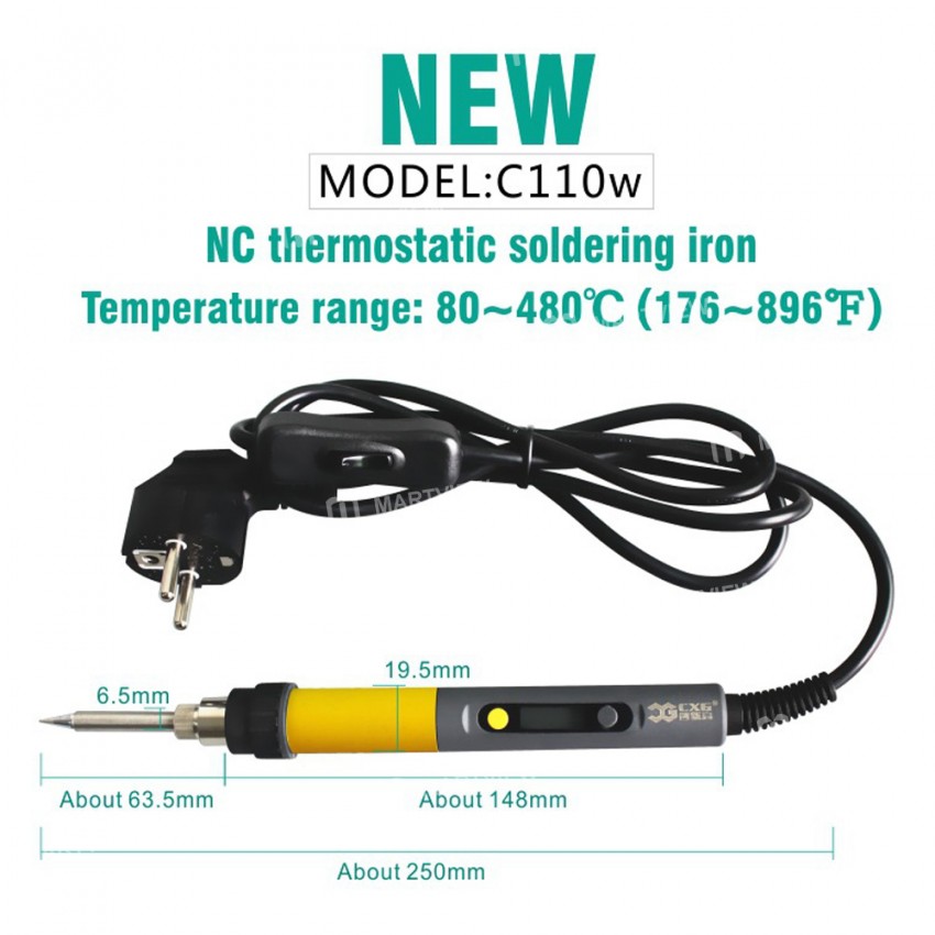 cxg c60w-c90w-c110w-lcd-digital-display-adjustable-temperature-electric-soldering-iron-11