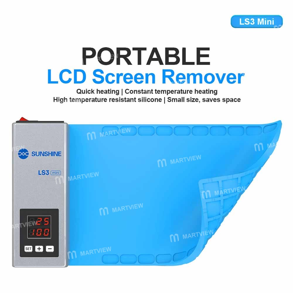 sunshine ls3-mini-105-inch-lcd-screen-remover-heating-separator-pad-10