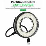 relife rl-033-ultra-105-leds-dual-zone-adjustable-brightness-microscope-ring-light-8