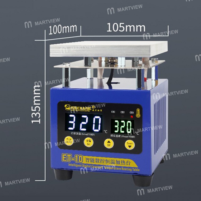 Mechanic ET-10 Intelligent Double Digital Constant Temperature Heating Table