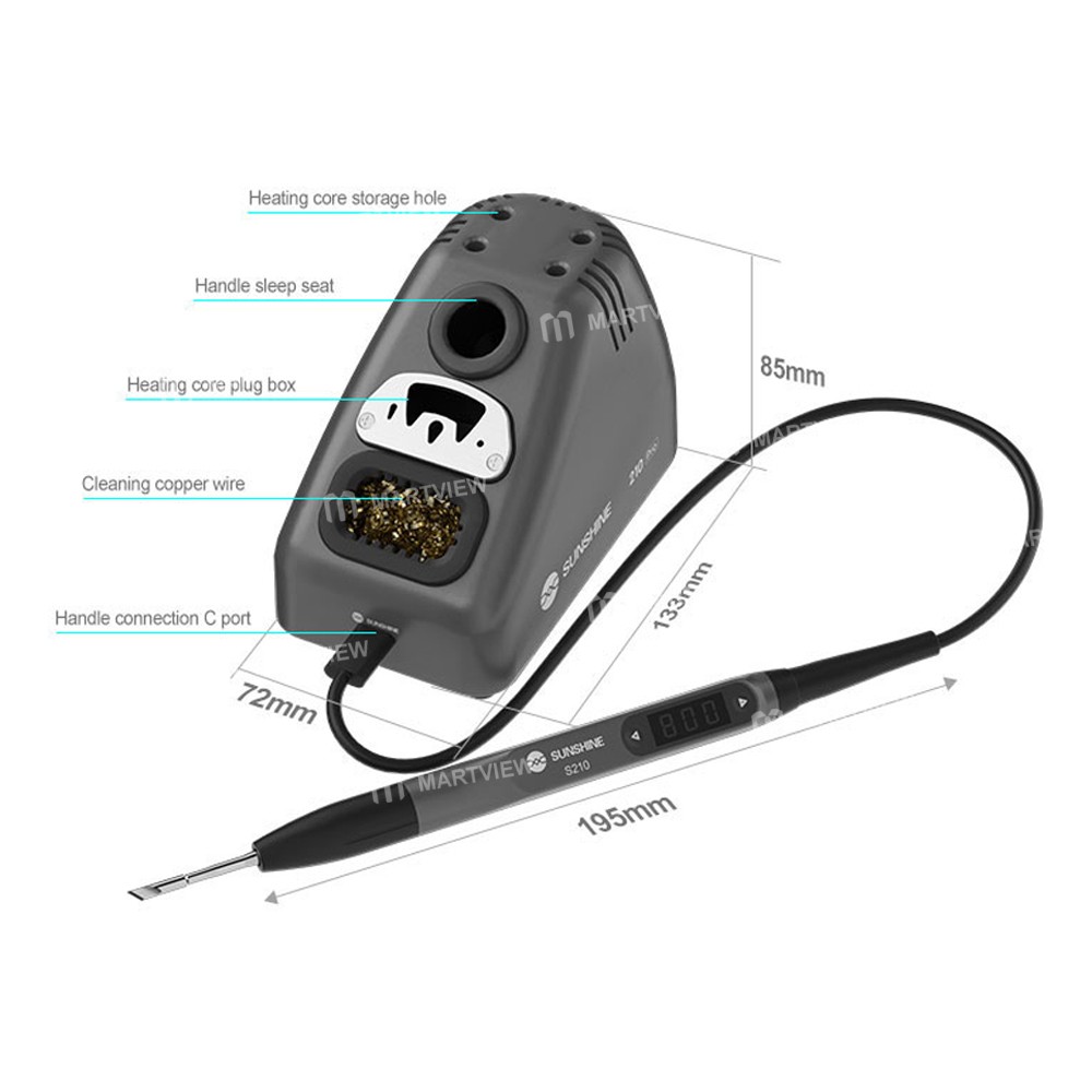 sunshine s210-pro-110w-portable-led-smart-universal-c210-series-electric-soldering-iron-3