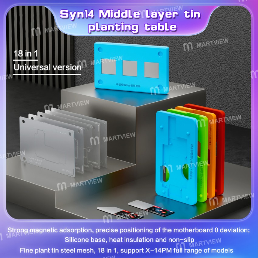 i2c syn14-18-in-1-universal-silicone-middle-layer-tin-planting-platform-10