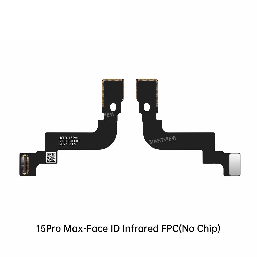 jcid face-id-dot-matrix-infrared-fpc-flex-cable-no-chip-for-iphone-14-to-17-full-series-9