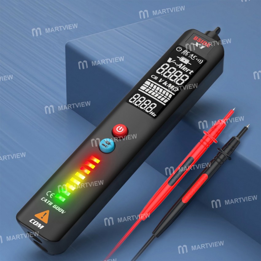 BSIDE A1 Mini Digital Multimeter – 2000 Counts LCD Voltage Tester, Compact Pocket Meter, E3Y4