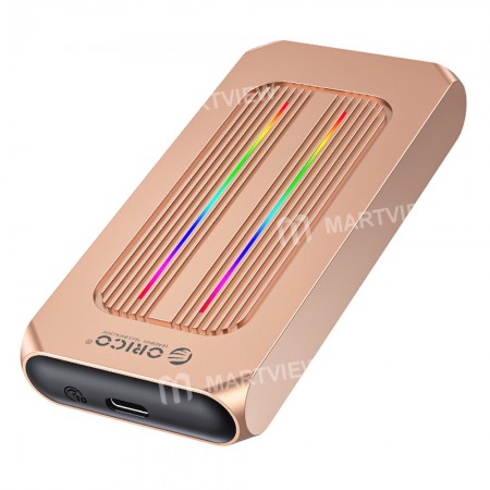 Orico M2R1 All Aluminum USB3.1 Gen2 RGB M2 NVMe SSD Enclosure for M2 NVMe SSD