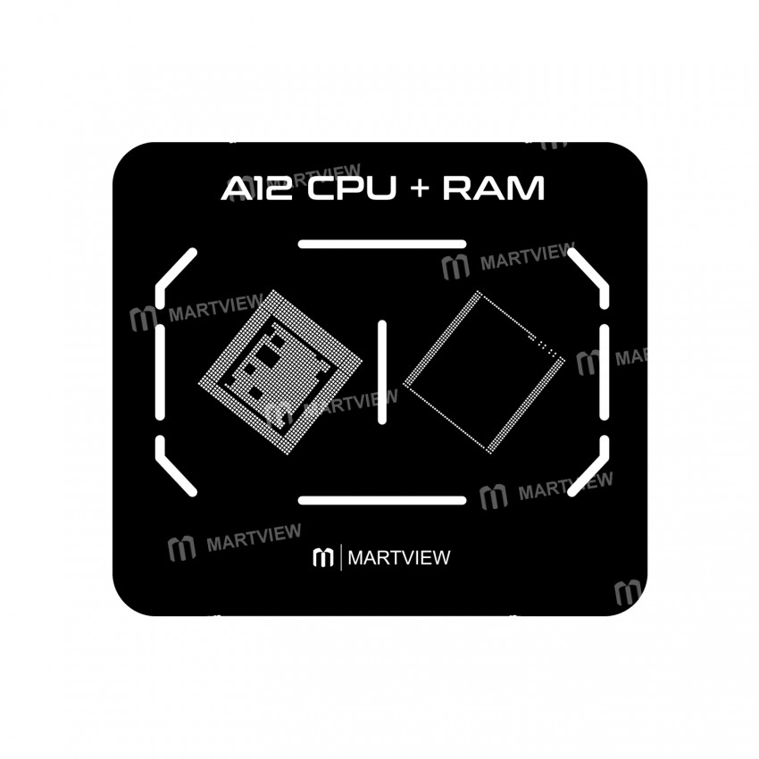 Martview RB-02 7in1 CPU Reballing Stencil Full Set for iPhone A8 A9 A10 A11 A12 A13 A14 - Malaysia