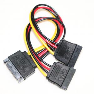 1pcs 8 Inches SATA 15 Pin Male To Female SATA Power Adapter Extension Cable
